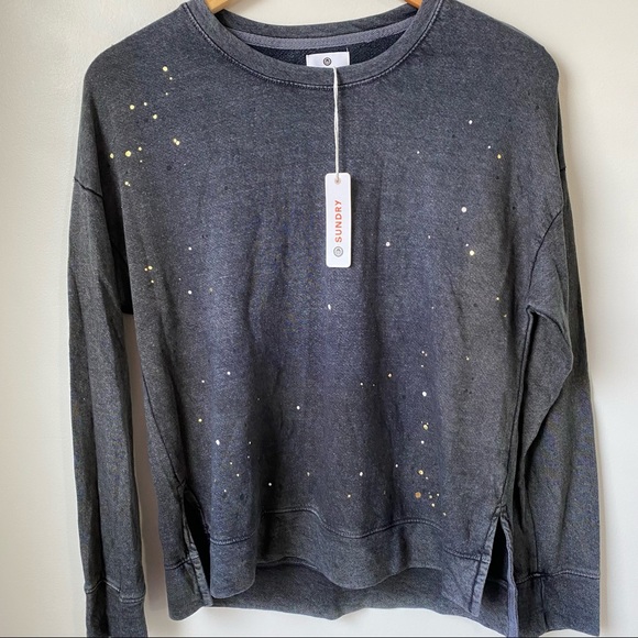 Sundry Paint Splatter Crew Neck Pullover - Picture 14 of 14